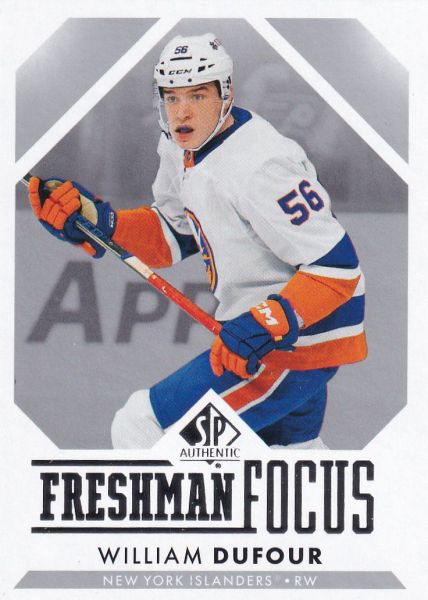 insert RC karta WILLIAM DUFOUR 23-24 SP Authentic Freshman Focus číslo FF-25